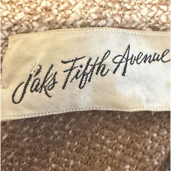 Vintage Dalton Quiet Luxury Maxi Dress Womens Size 10 Tan Herringbone Fringe 70s - Picture 13 of 15